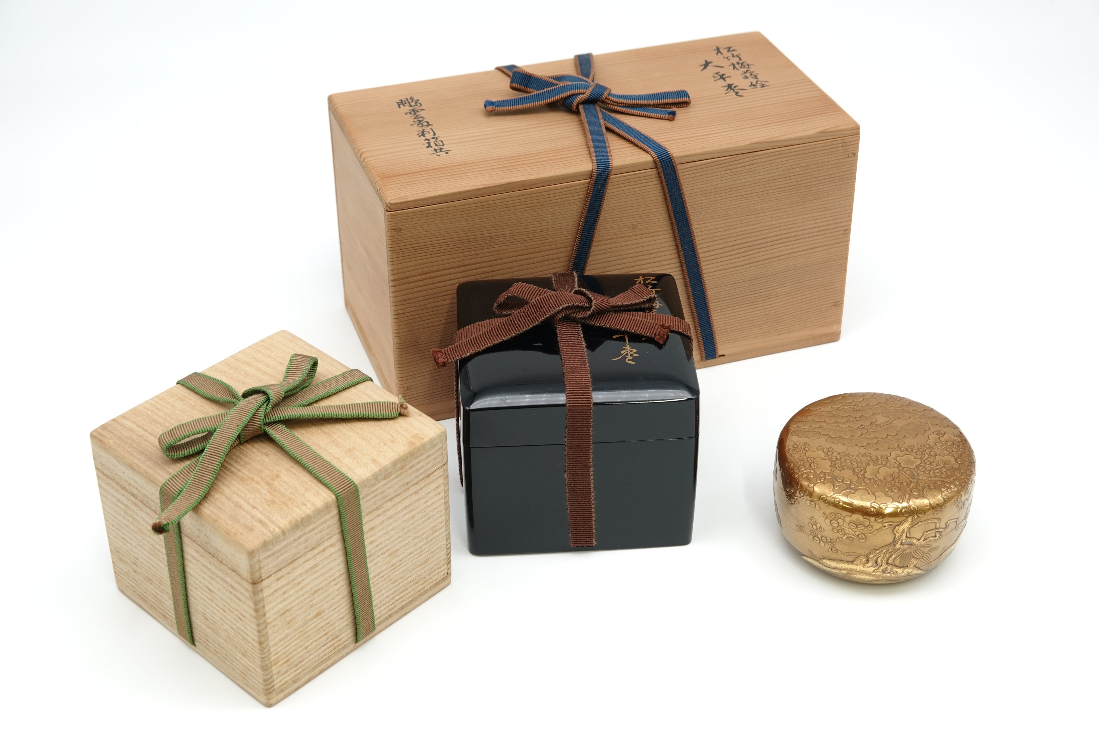 西村 松逸　松竹梅平棗