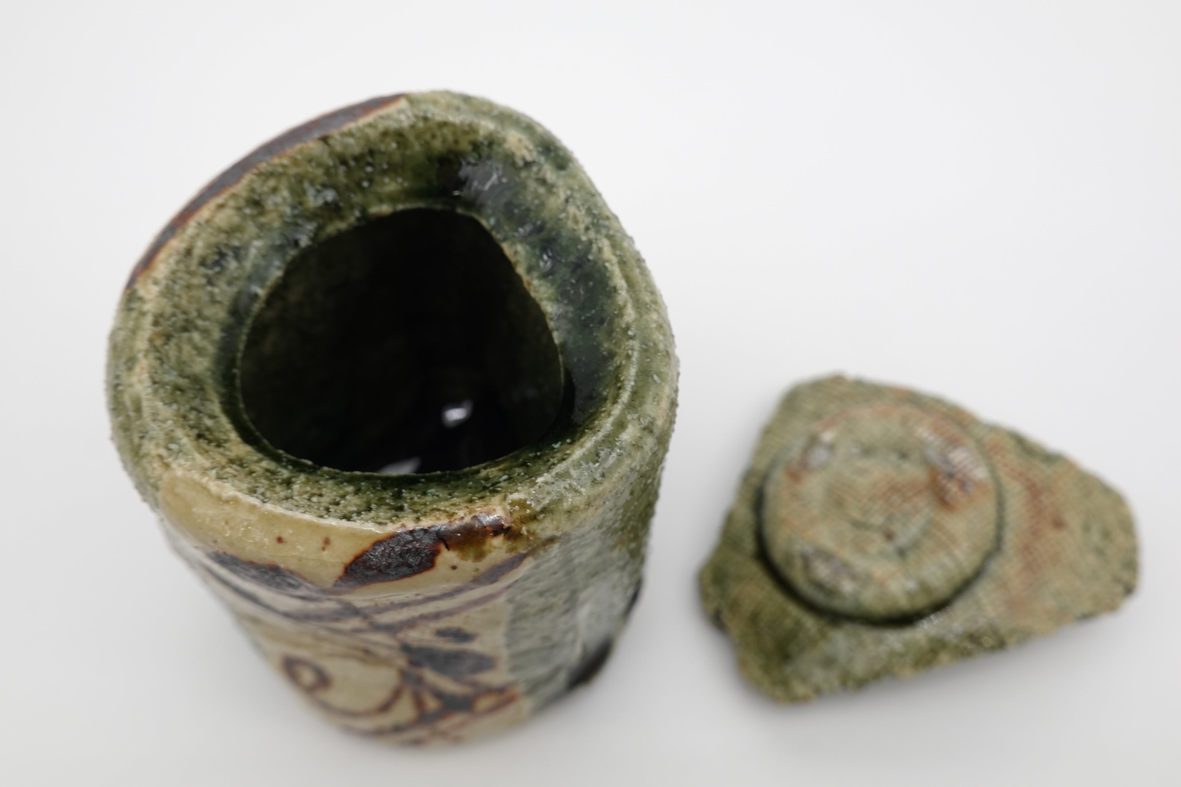 若尾 利貞　織部 茶入
