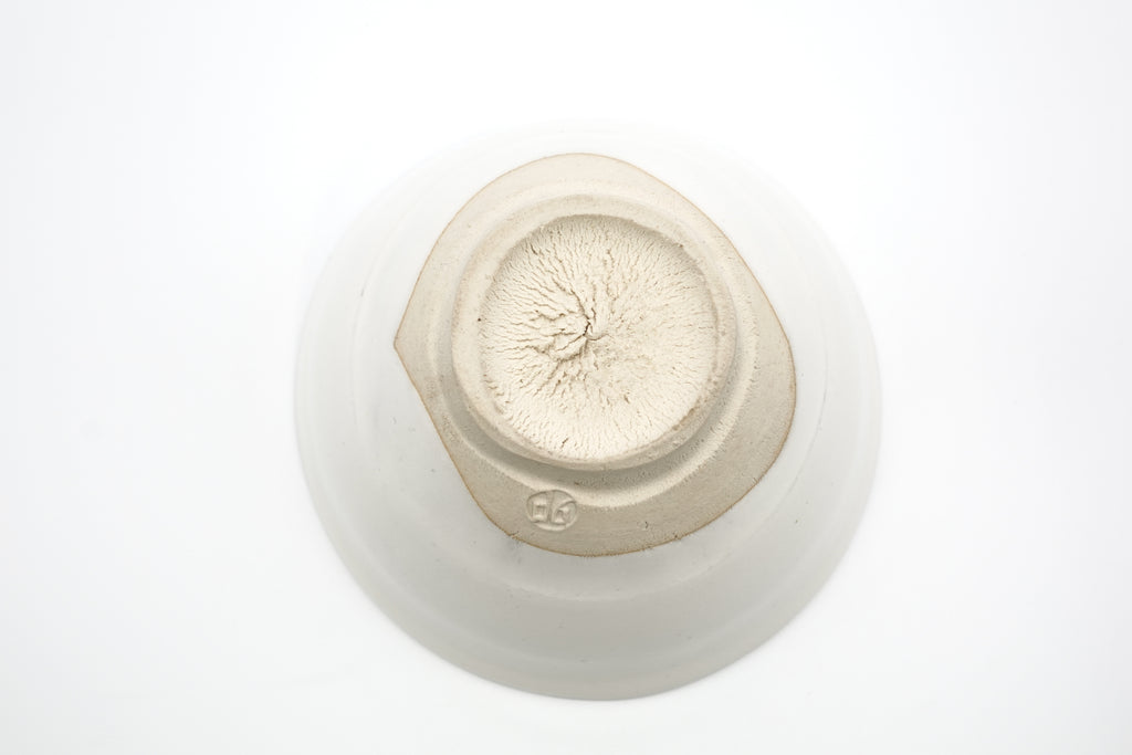 清水 卯一　白釉茶盌