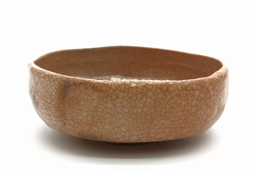 十五代 樂 直入　皪釉平茶盌