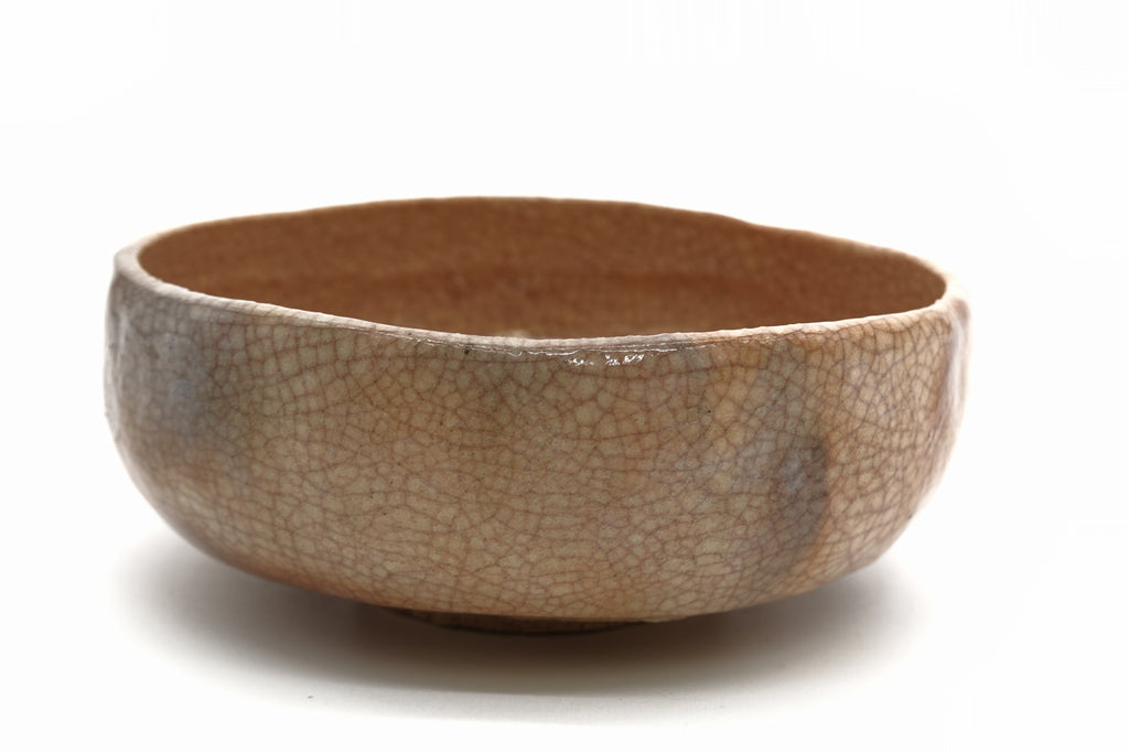 十五代 樂 直入　皪釉平茶盌