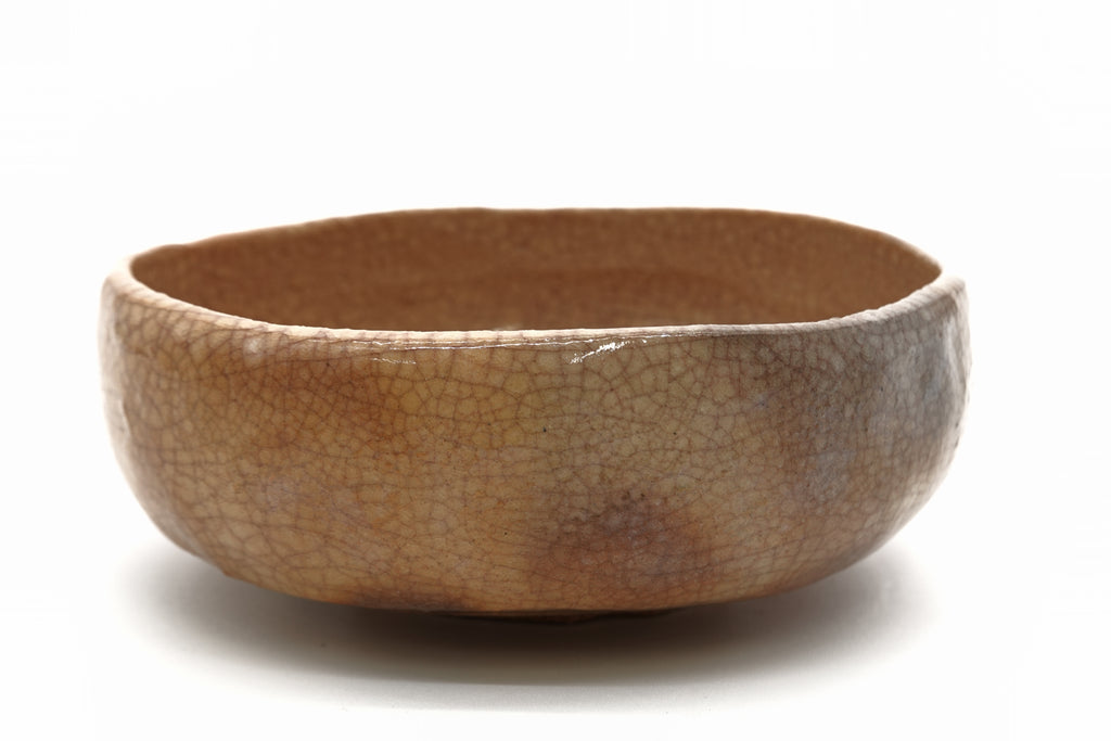 十五代 樂 直入　皪釉平茶盌