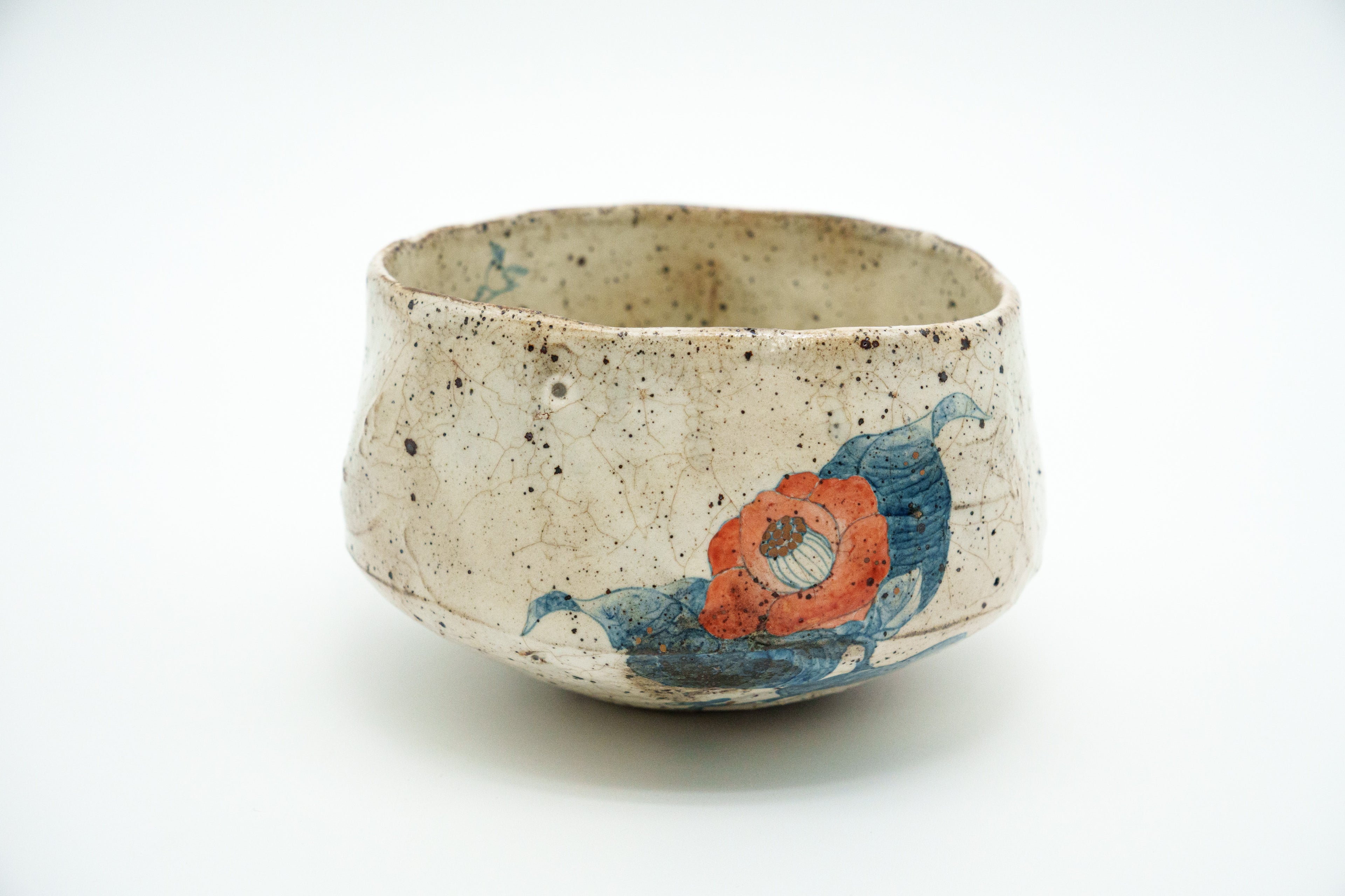 池田 省吾　粉引椿茶碗