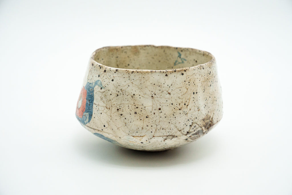 池田 省吾　粉引椿茶碗