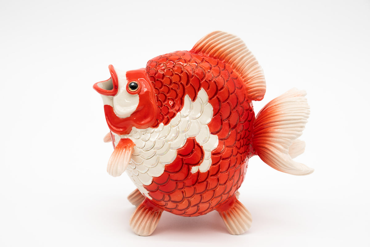 岡村 悠紀　金魚徳利（更科）