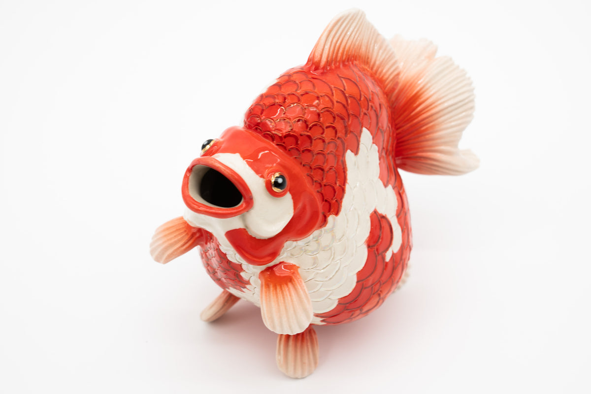岡村 悠紀　金魚徳利（更科）