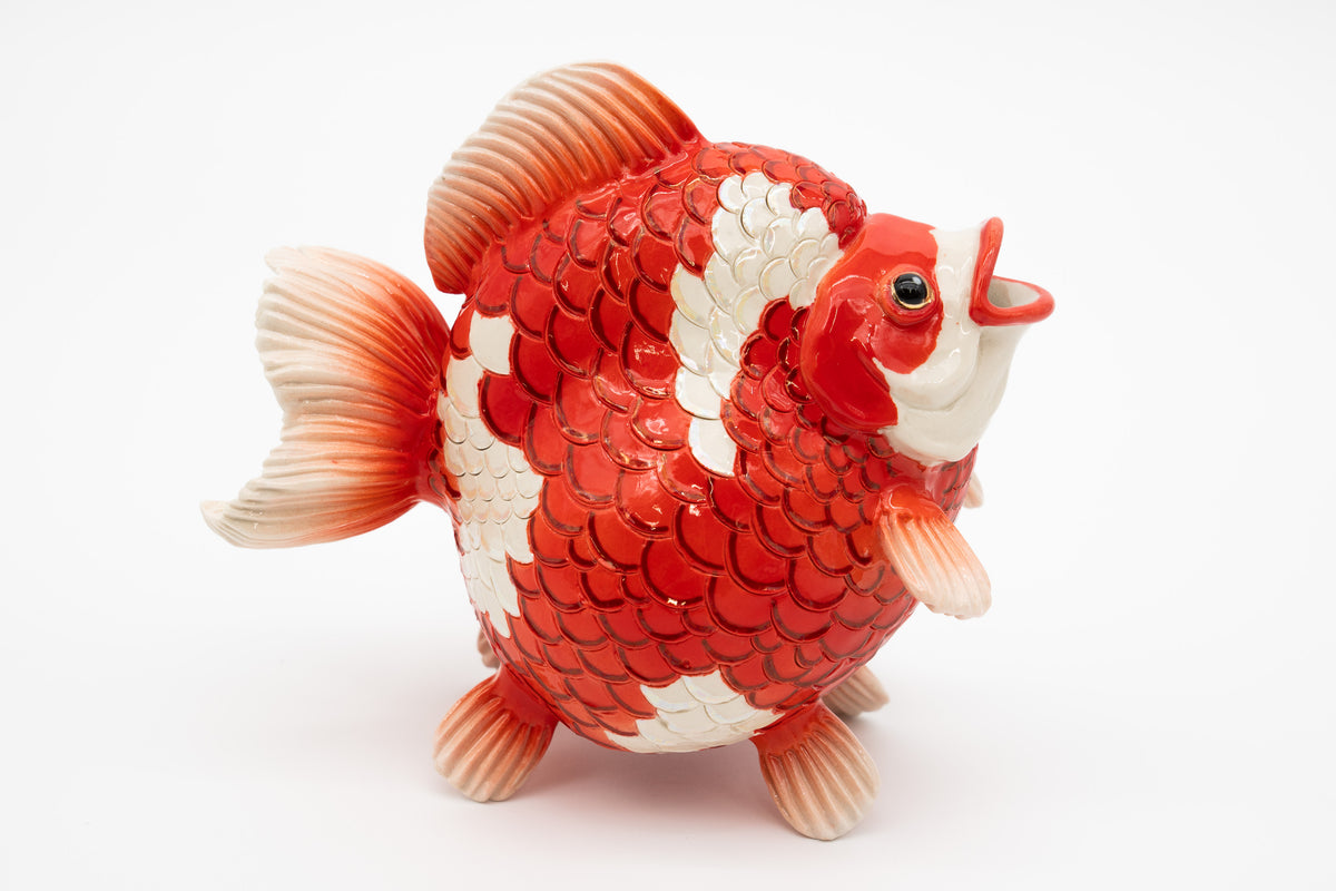 岡村 悠紀　金魚徳利（更科）