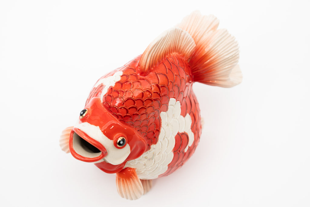 岡村 悠紀　金魚徳利（更科）