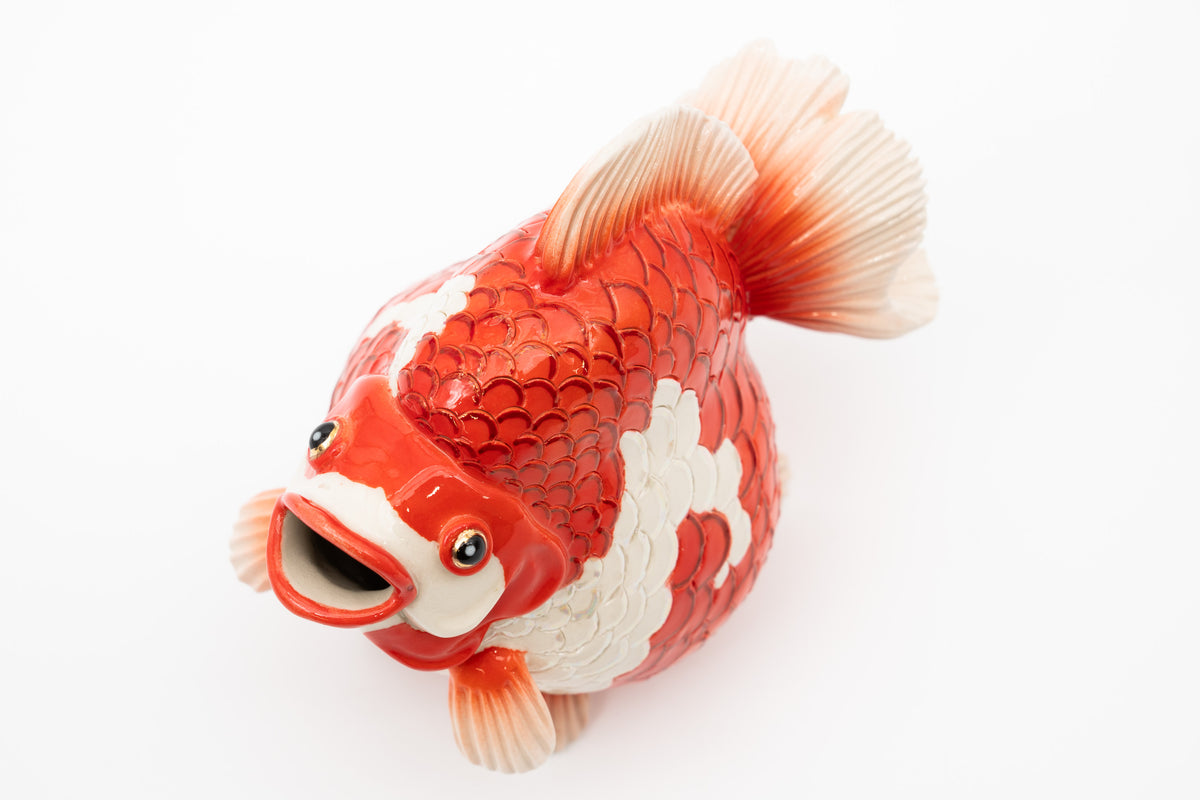 岡村 悠紀　金魚徳利（更科）