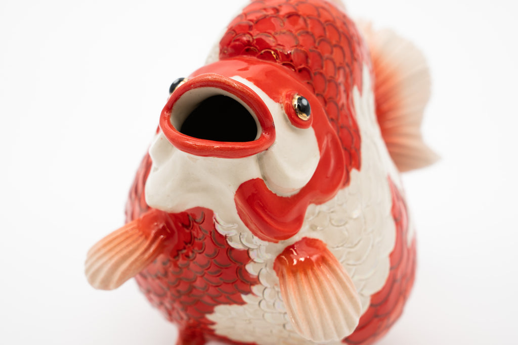 岡村 悠紀　金魚徳利（更科）