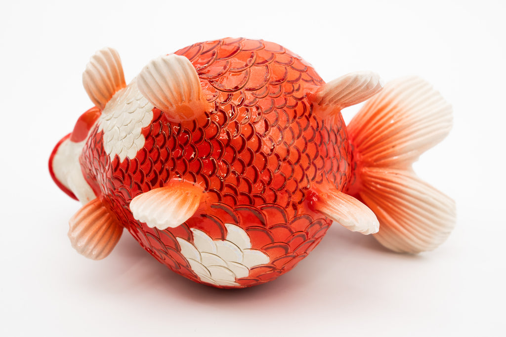 岡村 悠紀　金魚徳利（更科）