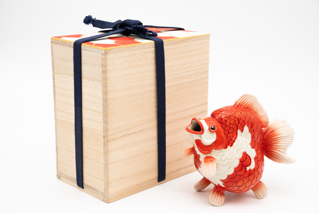 岡村 悠紀　金魚徳利（更科）