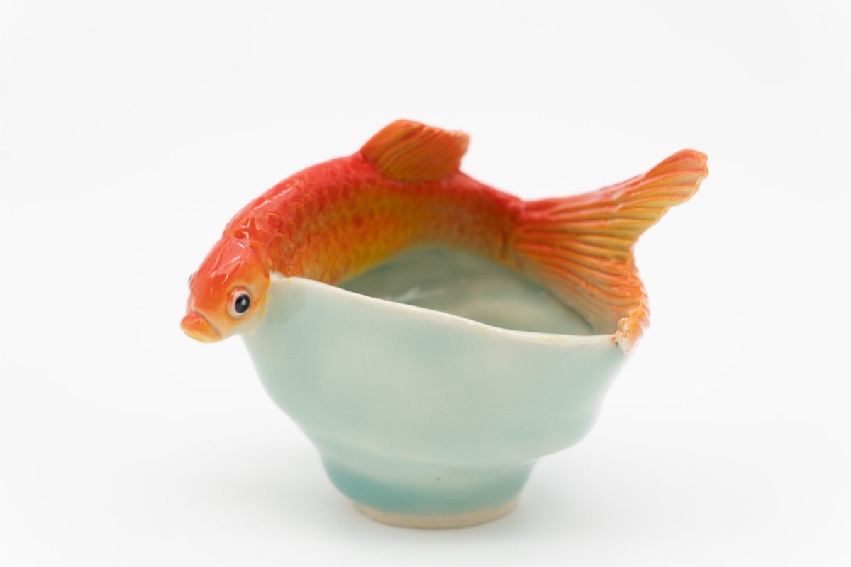 岡村 悠紀　金魚猪口（和金）